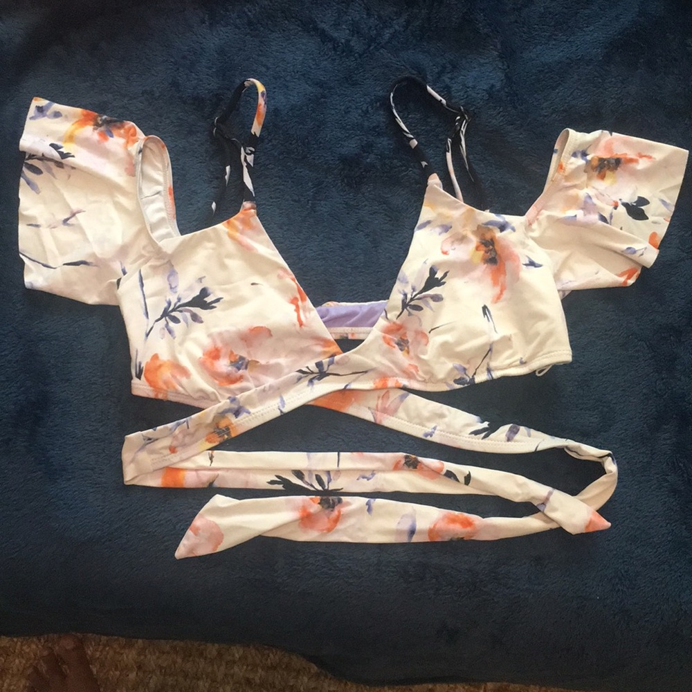 The bikini label off shoulder bikini top